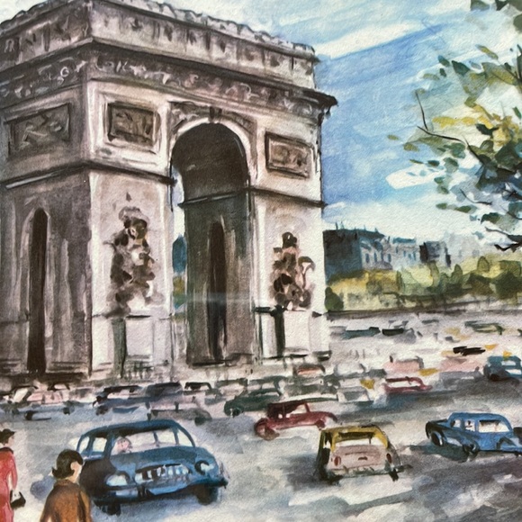 VTG 1960’s Peter Arno French Watercolor - Picture 4 of 4